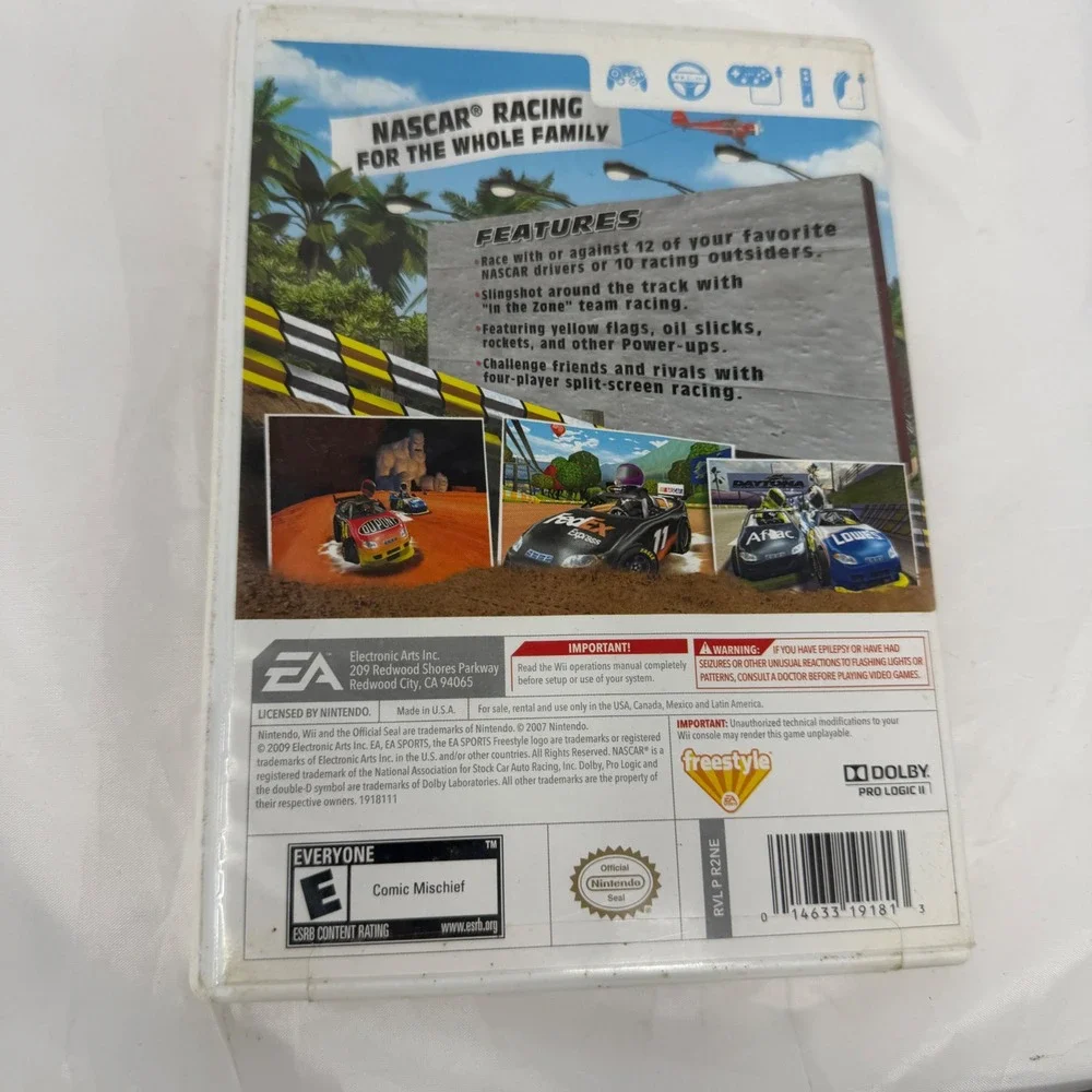 NASCAR Kart Racing Nintendo Wii EA Sports Freestyle 2009 RVL P R2NE
